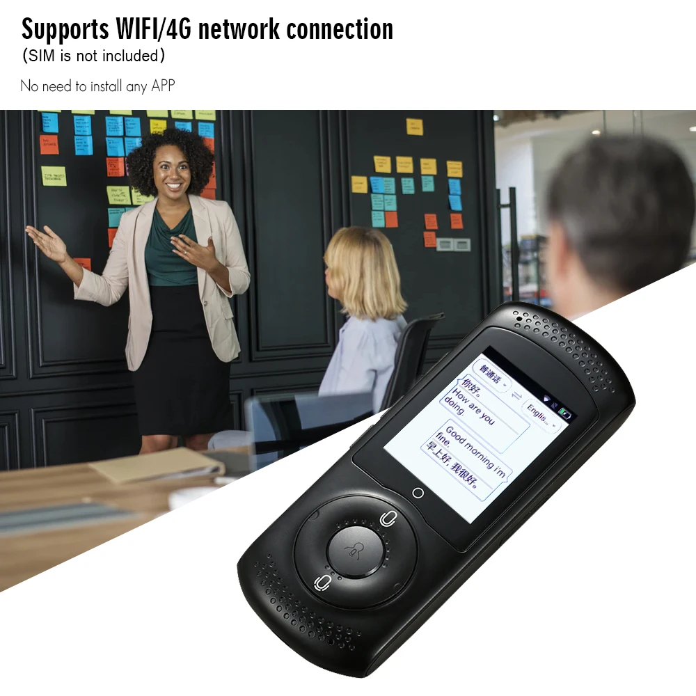 Smart Voice language Translator 2," сенсорный экран в режиме реального времени мгновенный портативный переводчик 45 язык s двухсторонний перевод 4G WiFi
