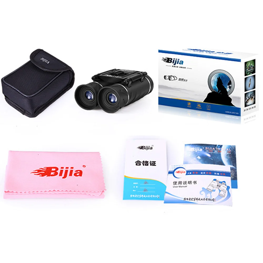 BIJIA Pocket 40X22 Binoculars HD Low-light Night-vision Concert Telescope
