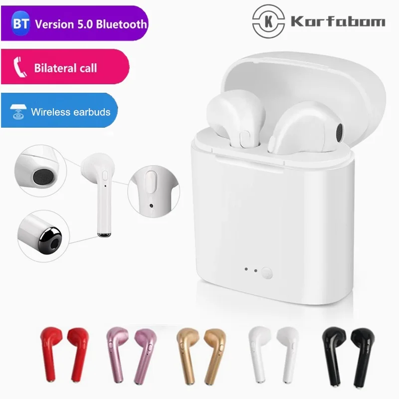 Беспроводные наушники i7s tws беспроводные Bluetooth спортивные качественный звук