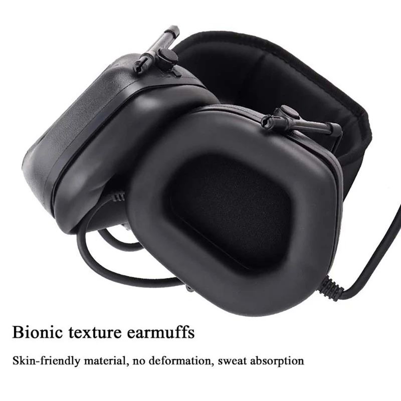 Jogo de Fone de Ouvido Esporte ao ar Dobrável de Proteção Prático Anti-ruído Earmuff Caça Tiro Tático Militar Livre Ipsc Headset 6 High Quality Esporte e Lazer