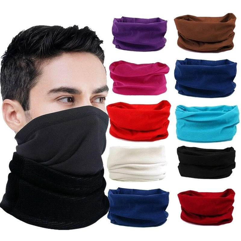 

Outdoor Sport Scarf Neck Warmer Unisex Women Men Tube Face Scarf Hiking Cycling Face Head Wrap Cover Bandana Balaclava Headband