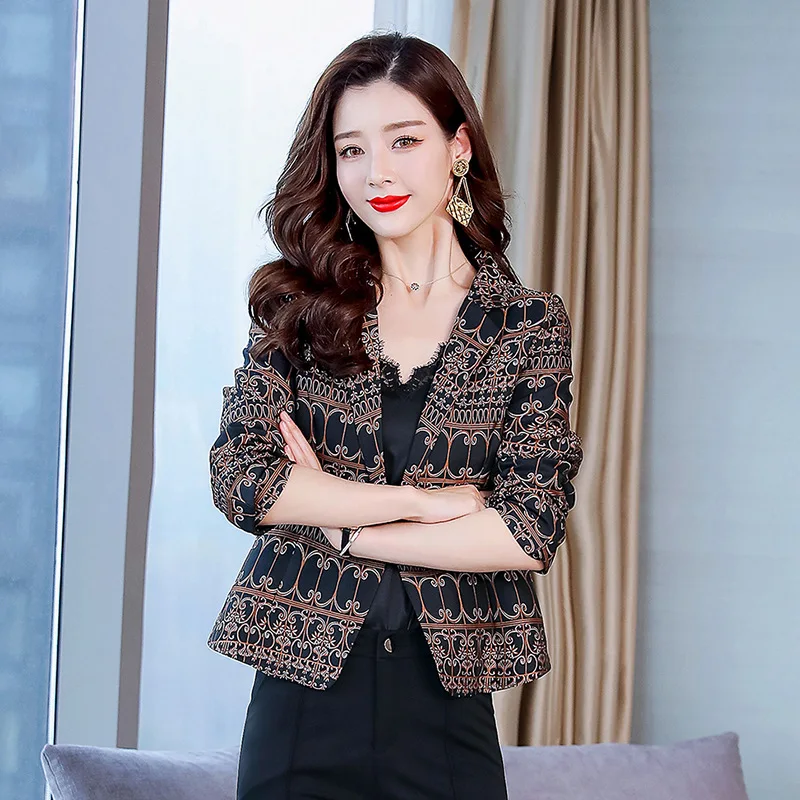 

Suit Solid Color 2019 Spring New Style Commuting Elegant Simple Versatile Comfortable Trend Long Sleeve