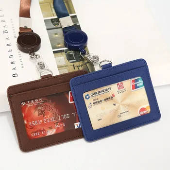 

Slim Credit ID Card Holder RFID Blocking Men And Women Leather Travel Pass Port Bus Access card Holder multi-card-bit Pack Bag