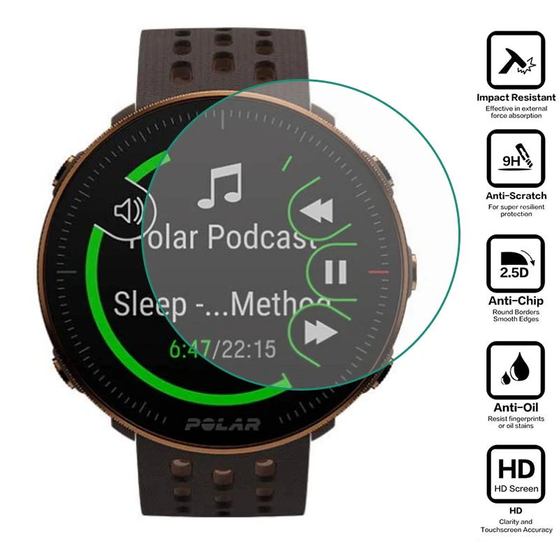 Защитная пленка из закаленного стекла для Polar Vantage M2 Watch Sport Smartwatch защита экрана |