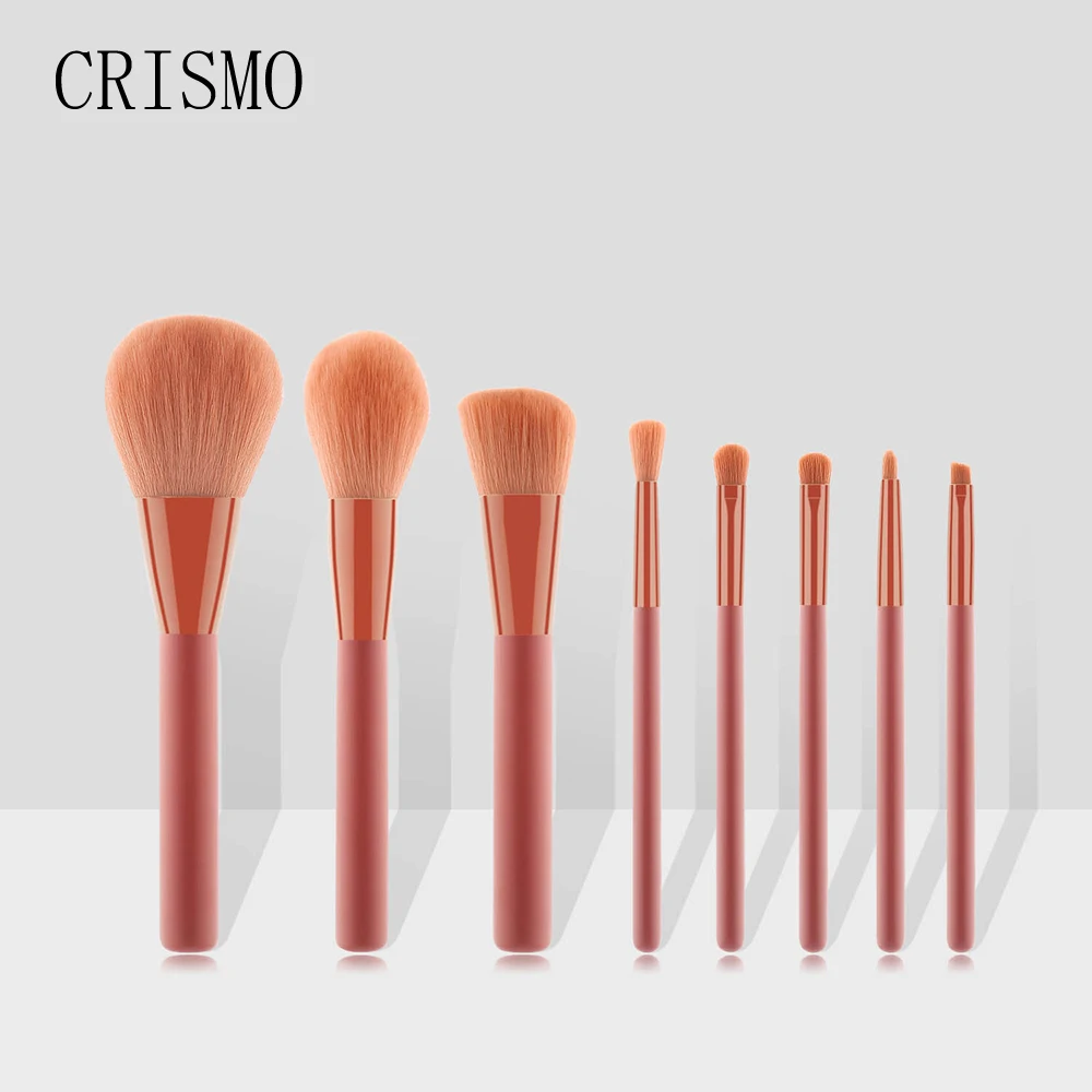 CRISMO Fashion Pink Handle Make Up Brushes Professional Foundation Powder Eye Shadow Blending Makeup Brush Set 3