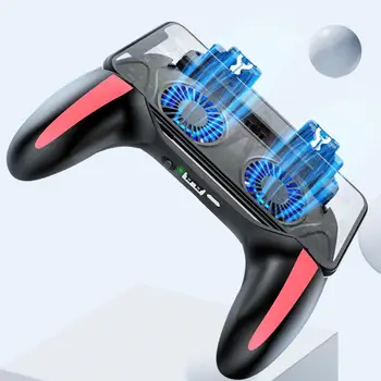 

H10 Gamepad PUBG Controller Double Cool Fan 2500/5000mAh Power Bank Game Controller Joystick For Android IOS Mobile Phone