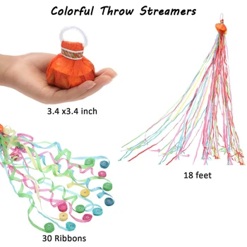 

Easy to DO Throw Streamers (10pcs/Pack 30 Strands) Magic Tricks Multicolor Spider Thread Magic Props Party Stage Magic Toys