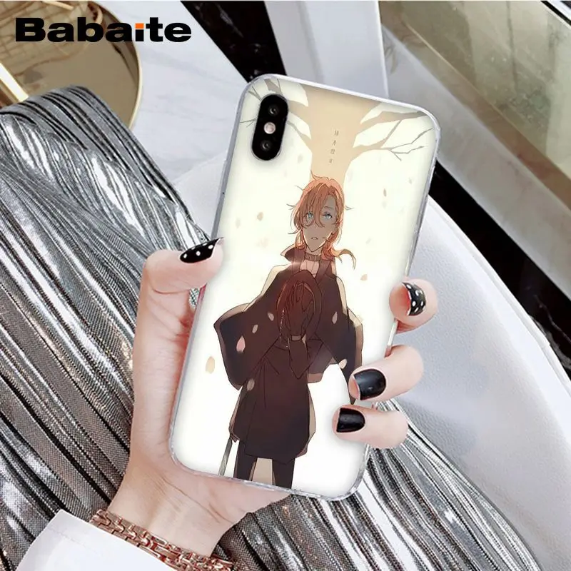 A8 Babaite японское аниме bungou бродячие собаки дазай Осаму чехол для телефона для Apple iPhone 8 7 6 6S Plus X XS MAX 5 5S SE XR - Цвет: A8