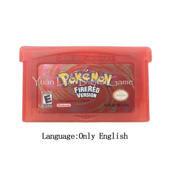 

For Nintendo GBA Video Game Cartridge Console Card Poke Series FireRed English/Italian/German/French/Spanish Language