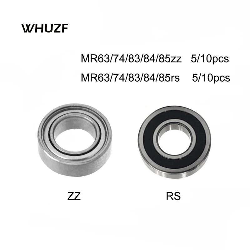 5/10 шт. MR серии MR63ZZ rs MR74ZZ RS MR83z MR84rs MR85RS ZZ Миниатюрная модель подшипника Металл