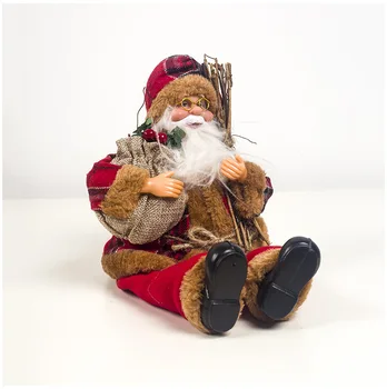

Sitting Santa Claus Christmas Decoration Christmas Gift Ornament Standing Santa Claus Festival Supplies HM27
