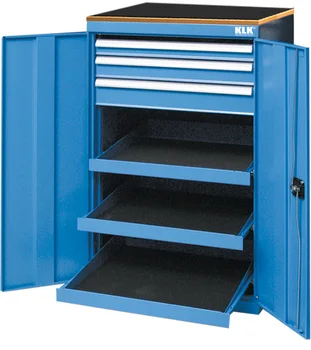 

KLK Wardrobe professional ndustrial with 3 drawers and 3 shelves removable