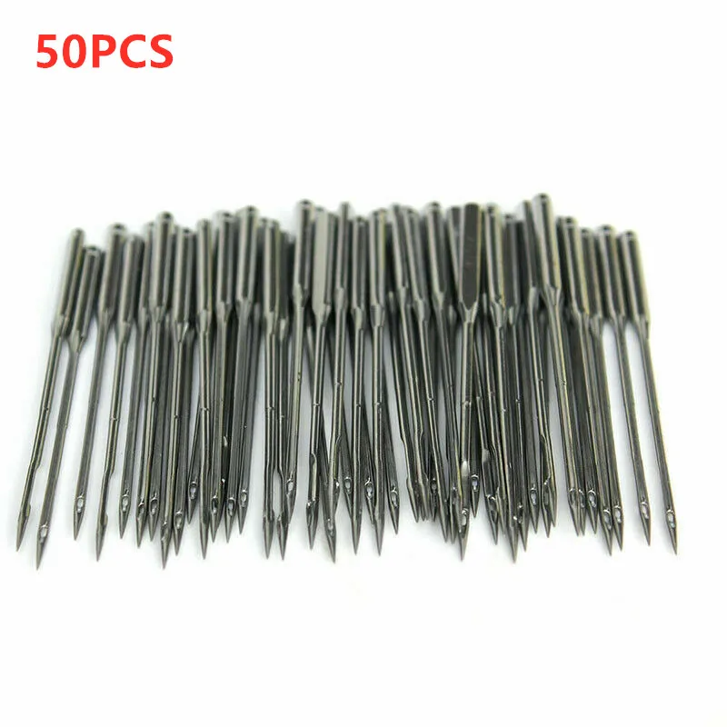 50 шт./компл. серебряные иглы для швейной машинки набор в ассортименте