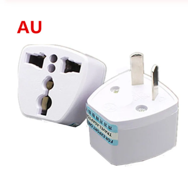White Universal US EU AU Converter to UK HK 3 Pin AC Travel Power Plug Charger Adapter Connector UK Plug Convertor Plug Adapter