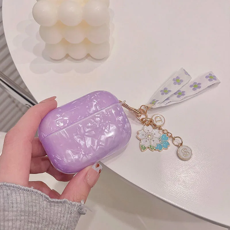 Dreamy Purple TPU Glossy Shell for airpods Earphone Case