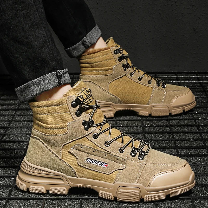 Khaki BIGFIRE/Модная Мужская обувь; трендовая Удобная уличная Мужская трендовая обувь; обувь для отдыха; зимние мужские кроссовки; zapatos hombre; Solf - Цвет: Khaki