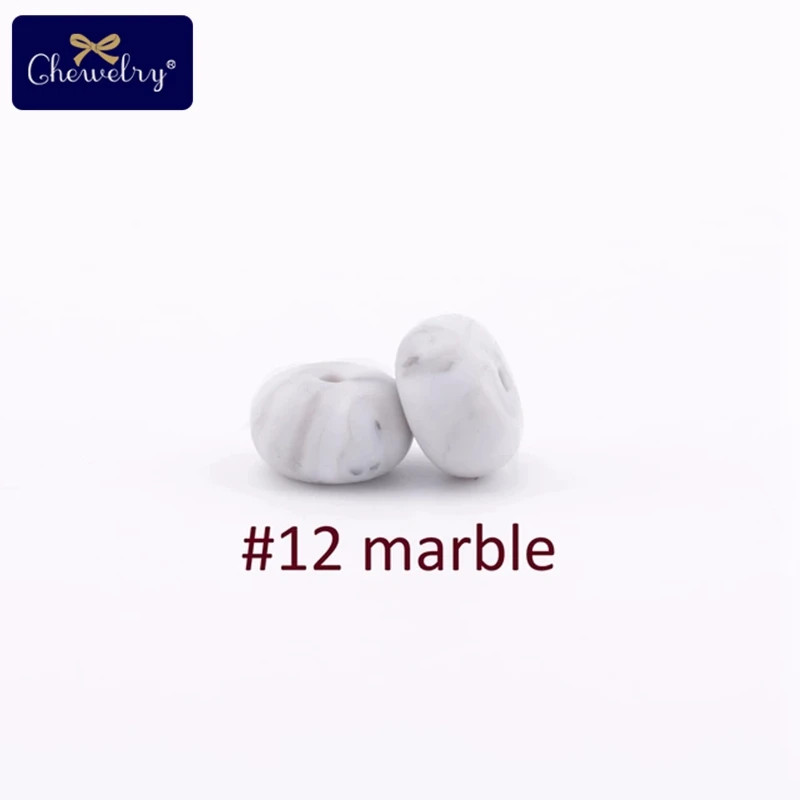 marble 50 шт. 40 мм Детские Силиконовые счеты бусина пищевые, прорезывание зубов бусины ожерелье самодельное соска цепи ремесла Прорезыватель свободные бусины Товары для малышей - Цвет: marble