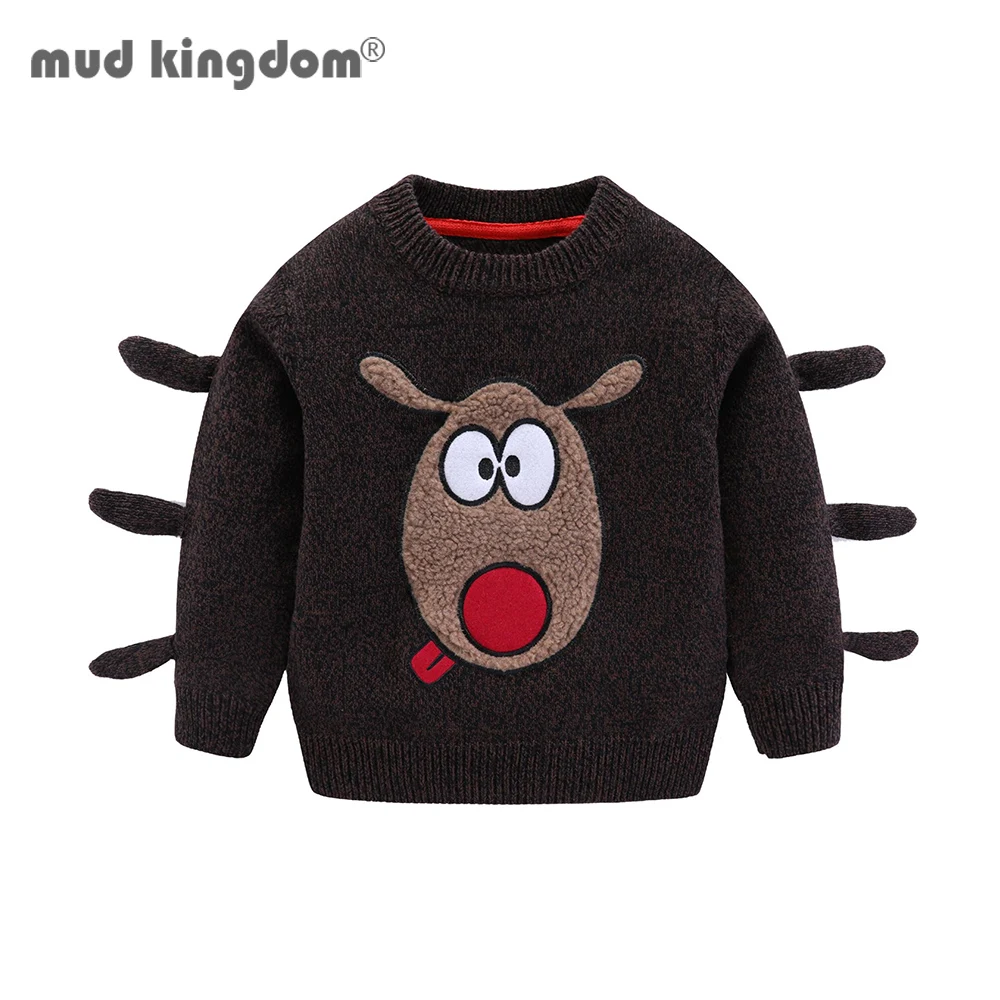 

Mudkingdom Boys Sweaters Cute Sheep Pattern Long Sleeve Pullover Autumn Boys Clothes