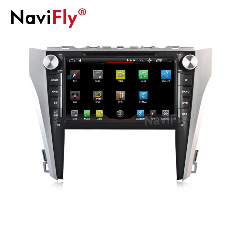 NaviFly 2G+ 16G Android 9,0 9 дюймов Автомобильный dvd-плеер радио для TOYOTA CAMRY Автомобильный мультимедийный gps-навигатор с wifi Bluetooth