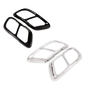 

Stainless Steel Car Exhaust Muffler Pipe Cover Trim Tail Pipe Cover For-BMW X5 G05 X7 G07 2019 2020