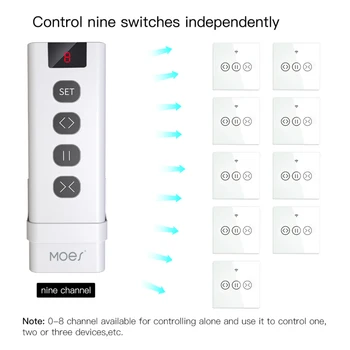 

RF433 Remote Control For WiFi Curtain Switch RF Roller Blinds Module Curtain Accessories Emitter Smart Life App Control