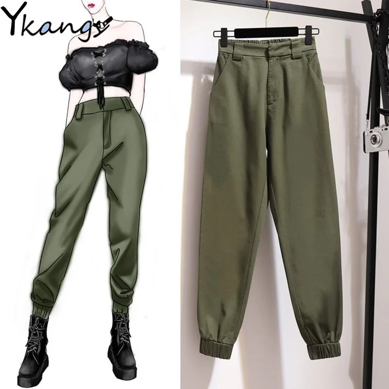 

Harem Pants Joggers Trousers Women's Pants Harajuku High Waist Casual Solid Sweatpants for Women Baggy Pants Streetwear Vintage