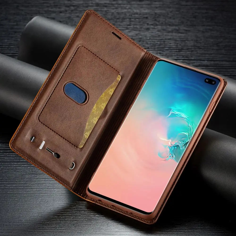 Элегантный роскошный чехол-книжка с бумажником для samsung Galaxy Note10 Plus 5G, чехол для Galaxy S10 S9 S8, противоударный кожаный мягкий чехол на магните