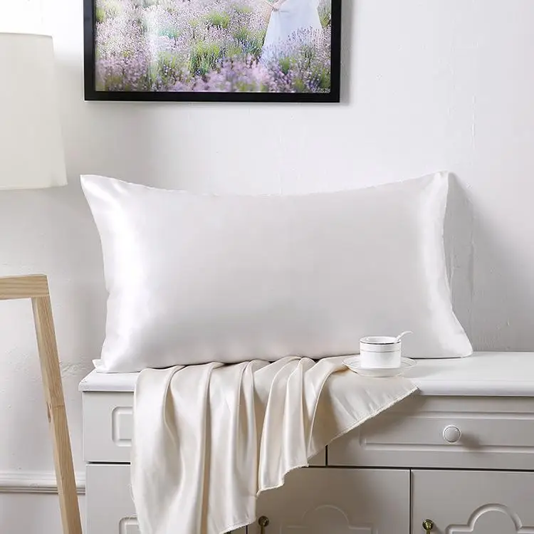 20 100% Mulberry Silk Two Sides Pillowcase Charmeuse Satin Pillow Cover Invisiable Zipper Closure | Дом и сад