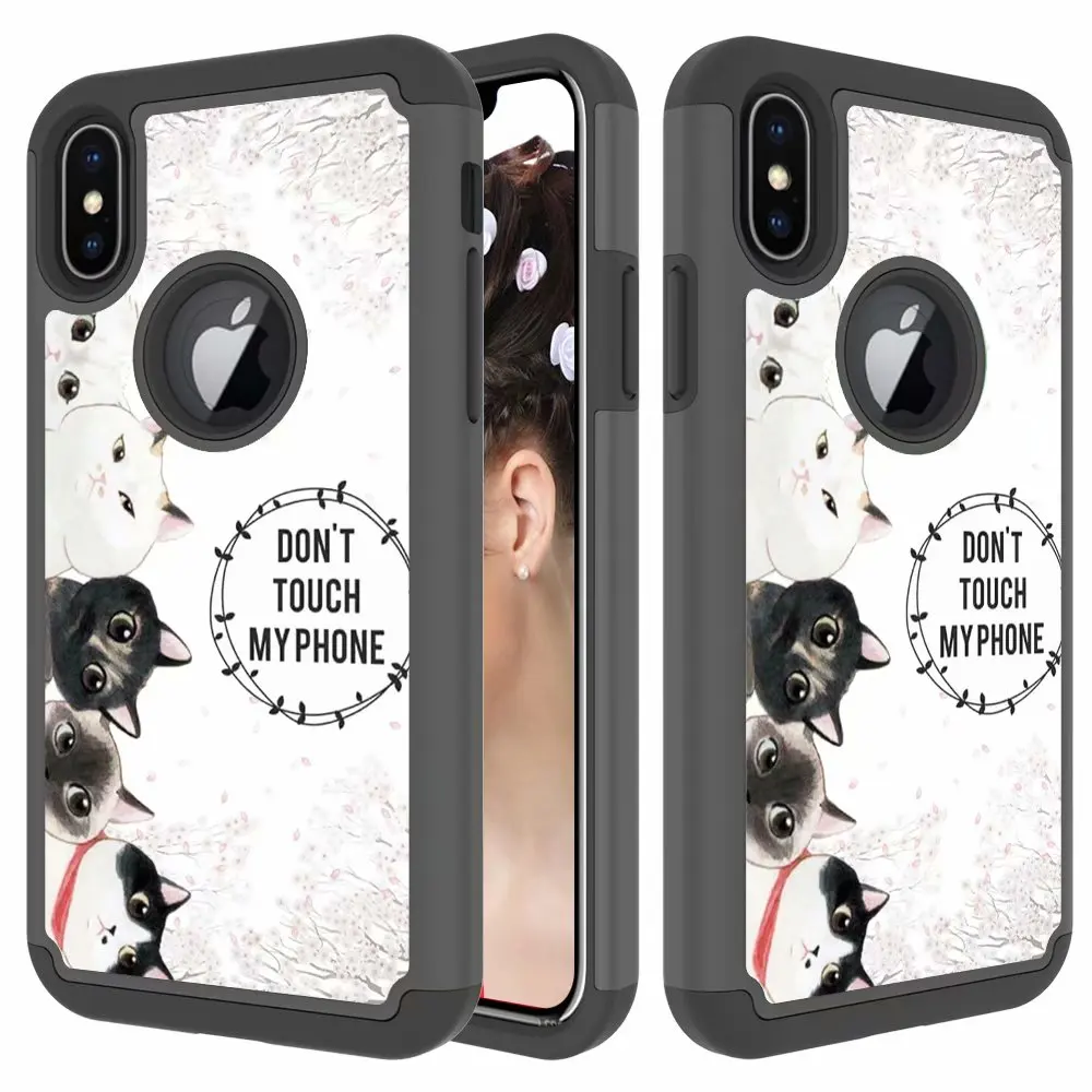 Чехол для iPhone X, XS, XR, XS, Max, iPod Touch, 5, 6, 7, тканевый чехол с защитой от падений, чехол с цветной картинкой, усиленная защита