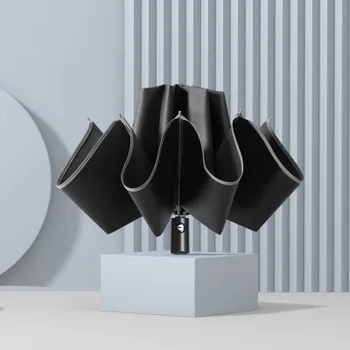 

Business Automatic Umbrella Reverse Folding Umbrellae Adults Strips Umbrellas Rain For Men Women Male Parasol Windproof