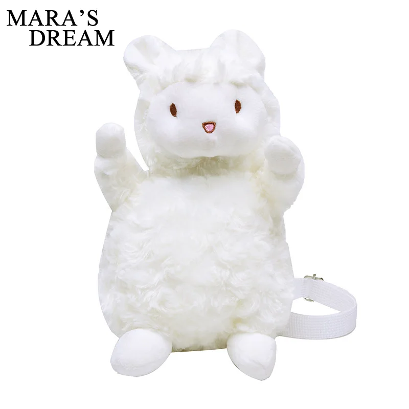 Mara's Dream/Новинка года; Однотонный чехол для девочек; милый плюшевый ягненок; сумка через плечо