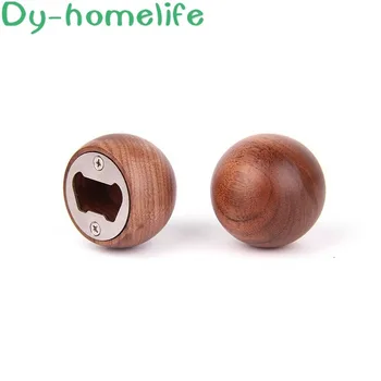 

Wood Bottle Opener Creative Home Gift Practical Personality Beer Bottle Opener Refrigerator Stickers Multi-Function