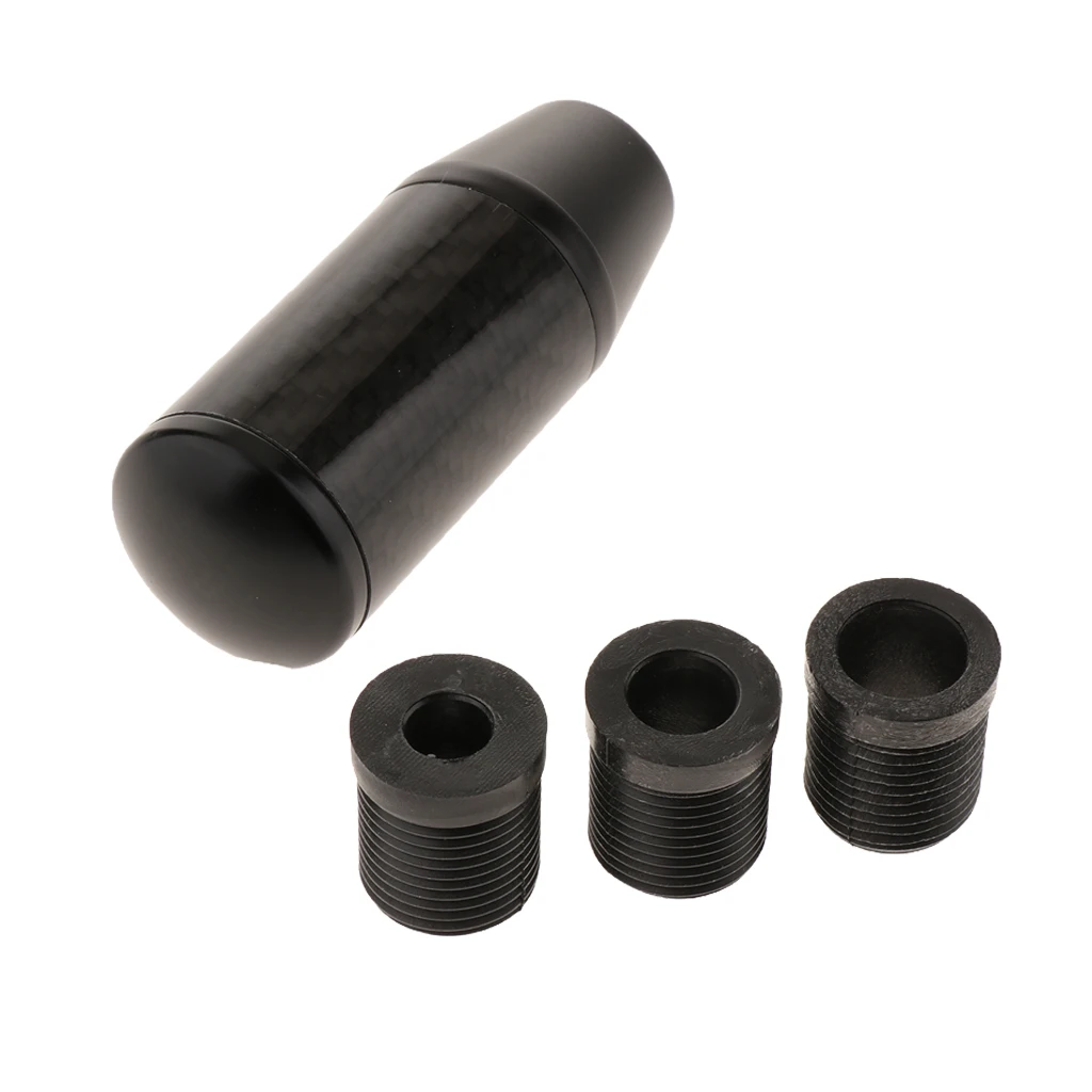 1 Piece Auto Manual Gear Stick Lever Shift Knob with 3 Adapters(8mm,10mm,12mm