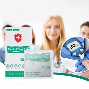 

Disposable wet tissue Alcohol Prep Pads Portable Swabs Pads Wipes Antiseptic Sterilization Beauty salon dentistry