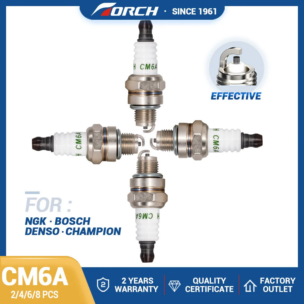 (Confezione Da 2-8) Candela Per Cmr6A Tosaerba Tagliasiepi Tagliasiepi Tea Tree Trimmer Decespugliatore Tosaerba Cm6A Torcia Candela