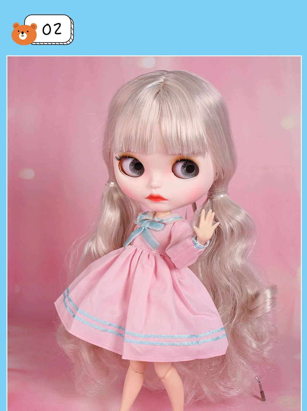 прэмія Custom Neo Blythe Лялька з поўным адзеннем 27 камбінаваных варыянтаў 3