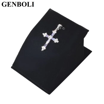 

Soft Velvet Hanger Necklace Chain Pendant Display Stand Holder Show Decor Organizer Case For Store Counter