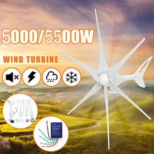 12/24V ветряной турбины генератора 5500 W/5000 W 3/6 ветра лопатки вариант контроллер движения воздуха подарок подходит для домашний фонарь+ контроллер