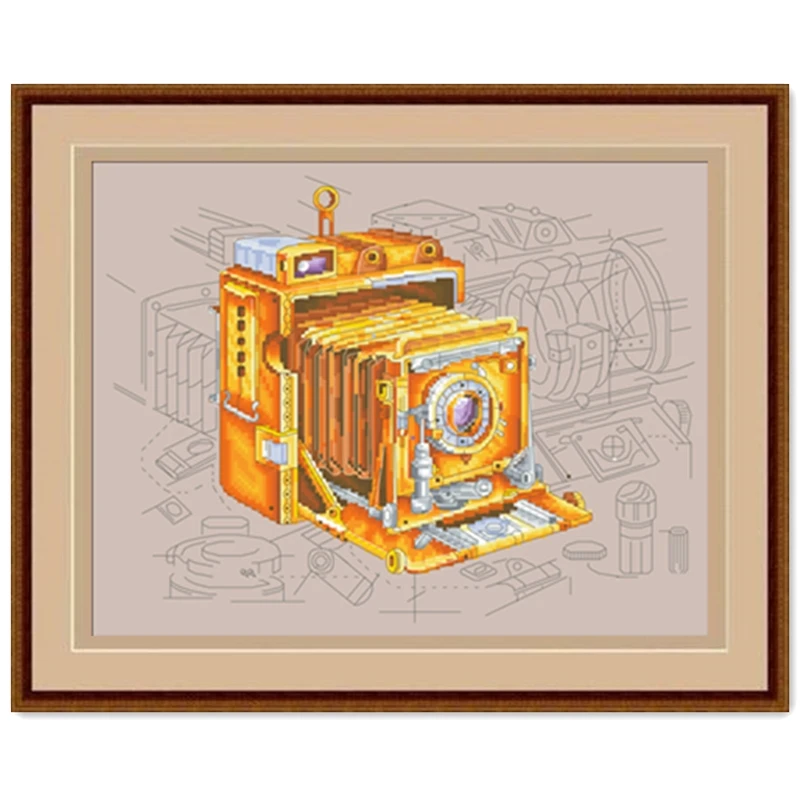 

Механическая Паровая камера, Набор для вышивки крестиком, хлопковая шелковая нить 14ct 11ct, льняная, плоская, холщовая вышивка, «сделай сам», dreamшаблон