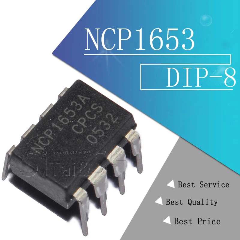 10 шт. NCP1653 NCP1653A DIP-8 04 интегральная схема | Электронные компоненты и принадлежности