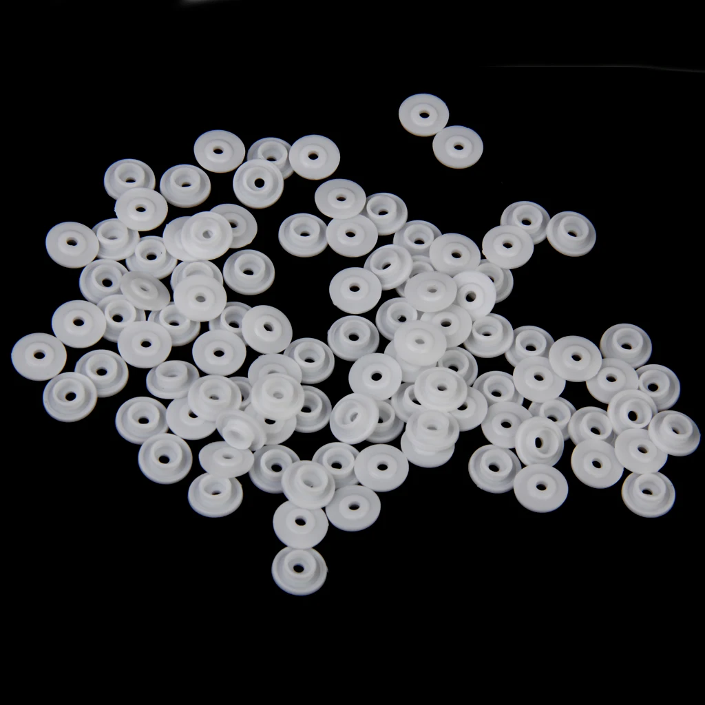 DIY Snap Buttons 200 Sets T5 Plastic Snaps No-Sew Buttons Fastener Setter for Baby Cloth Diapers Bibs Rain Coat Crafting