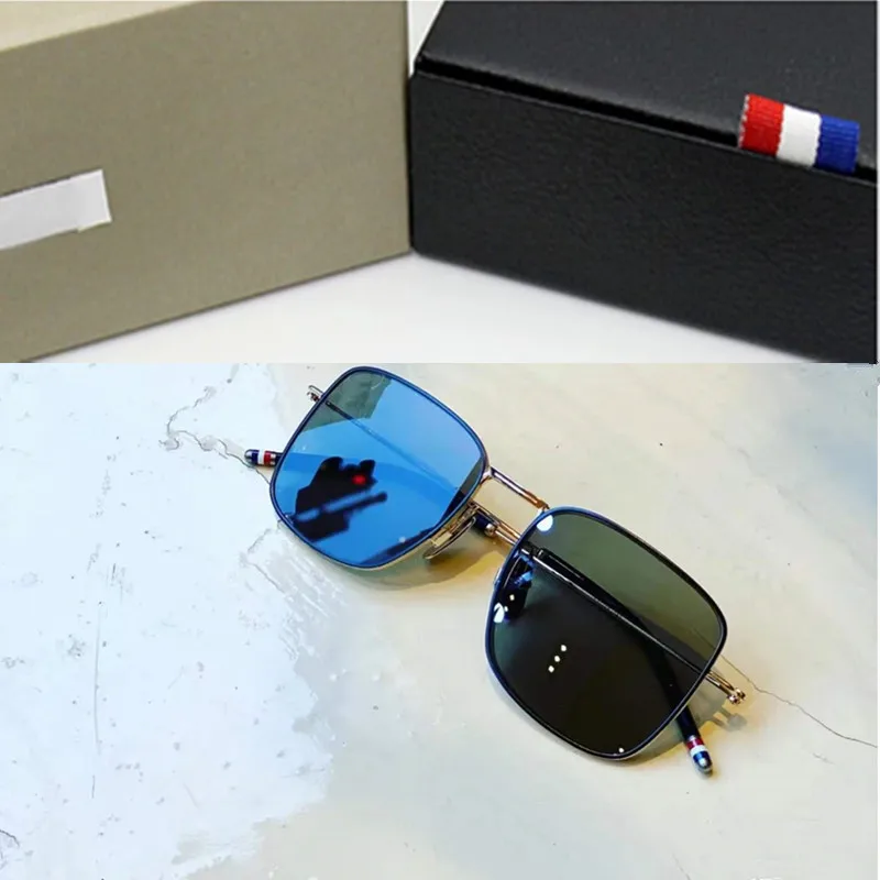 Thom Brand Design Square Titanium Pilot Sunglasses TBS117 UV Protection Men Women Sun Glasses With Original Box Optical Eyewear |