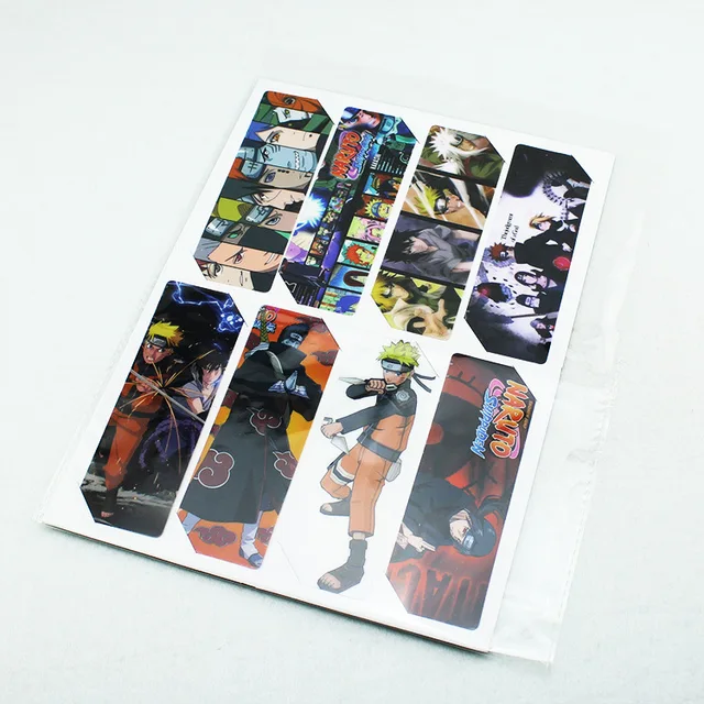 Naruto Könyvjelző Anime Rajzfilm Környezet Átlátszó 8 Lap, Iskola Kellékek Karácsonyi Születésnapi Ajándék - Image 3