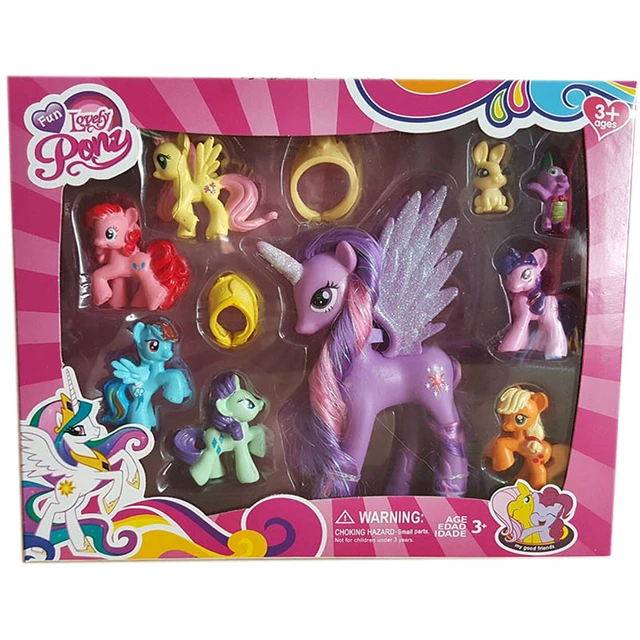 Little Pony Toys Twilight Sparkle  Princess Luna Little Pony Figure - 9  Piece/set - Aliexpress