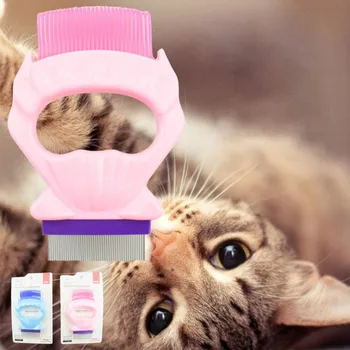 

Pet cat and dog clean floating hair open knot massage to remove flea shell comb Dog Comb Long Removal Brush Stainless Steel Comb