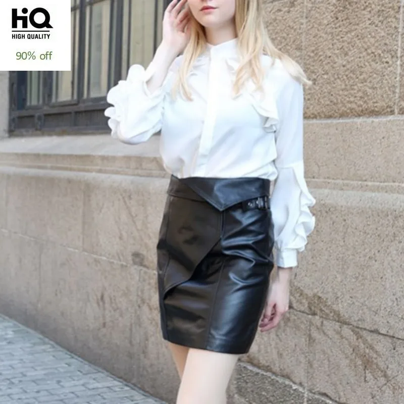 Nieuwe Collectie Vrouwen Korte Rokken Hoge Kwaliteit Lederen Dames Hoge Taille Rokken Sexy Party Vrouwelijke Mini Rokken Slim Fit Wrap faldas Nieuwe Collectie Vrouwen Korte Rokken Hoge Kwaliteit Lederen Dames Hoge Taille Rokken Sexy Party Vrouwelijke Mini Rokken Slim Fit Wrap faldas
