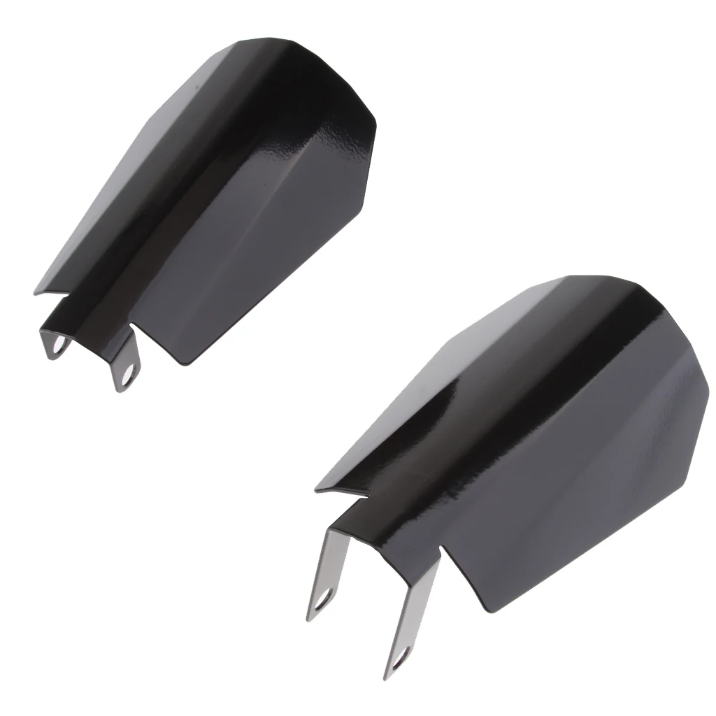 1Pair Motorcycle Hand Guards 7/3'' Handlebar Handguard Handle Protector Bike Brush Wind Guard Black