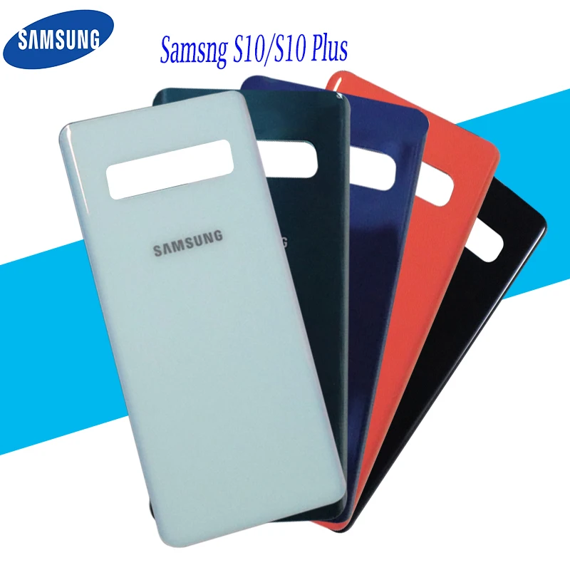 Оригинальная запасная задняя крышка батарейного отсека стеклянная Samsung S10 SM-G9730