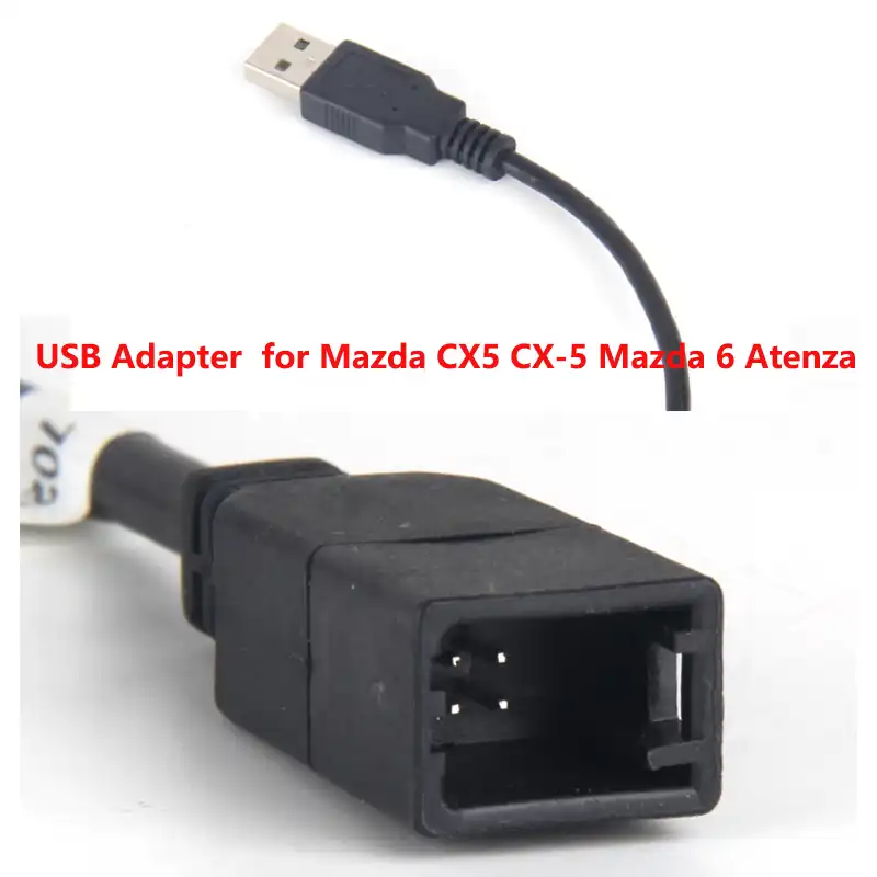 Car Usb Adapter Connector For Mazda Cx5 Cx 5 Mazda 6 Atenza Oem Car Radio Gps Audio Keep Original Usb Function Cables Adapters Sockets Aliexpress