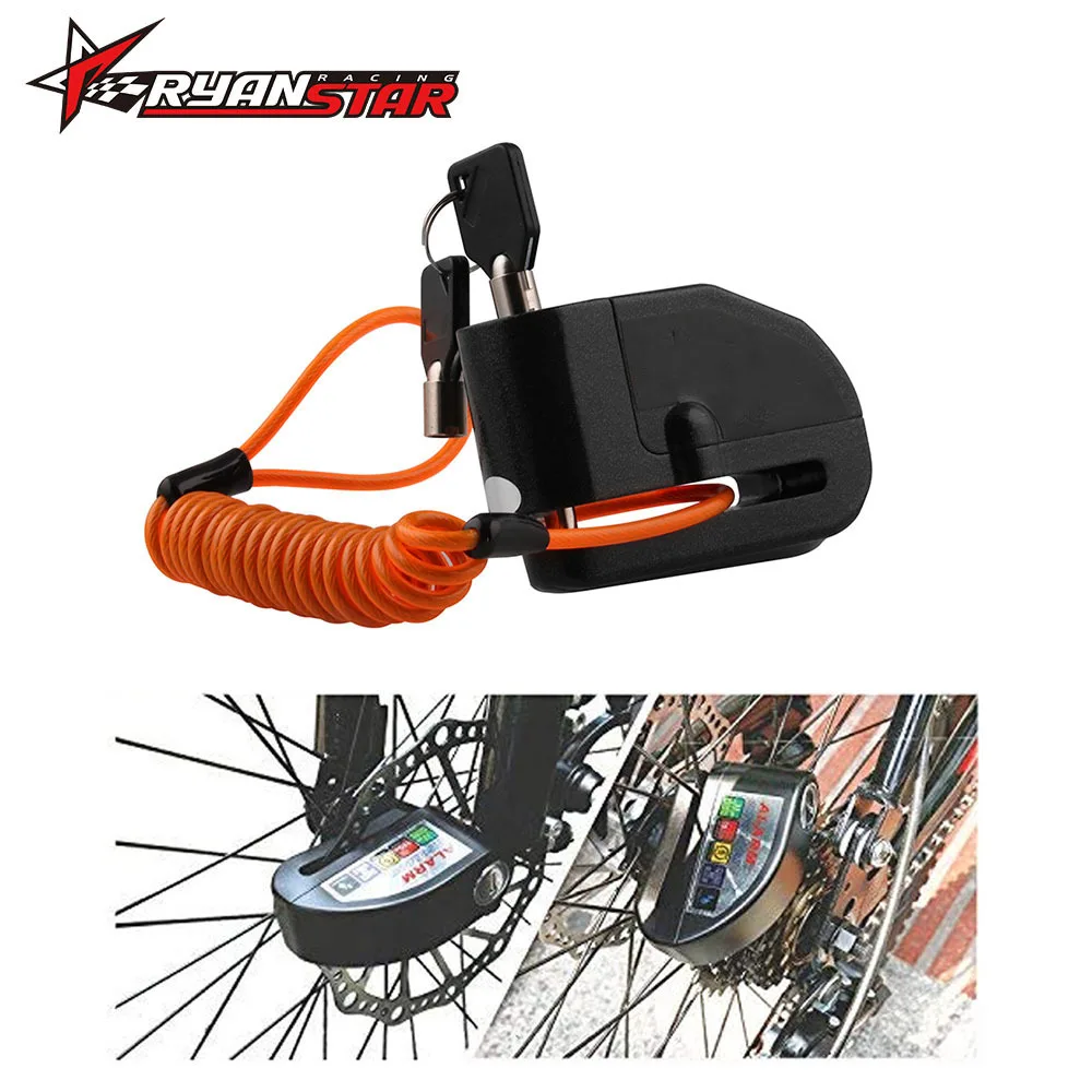 

Cross Border Hot Sales Motorcycle Bicycle E-Bike Universal Disc Brakes Anti-Theft Lock Waterproof 110 DB Alarm Lock